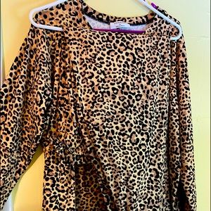 Plus size Leopard Lounge set